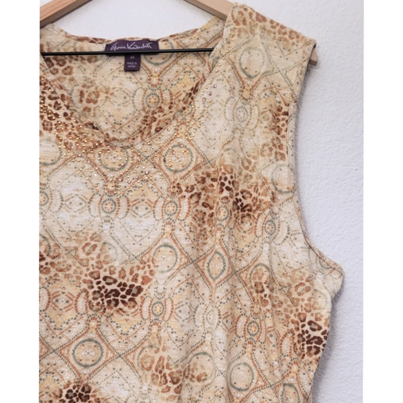 GLORIA VAND. jewel tank SZ 3X - Picture 3 of 6